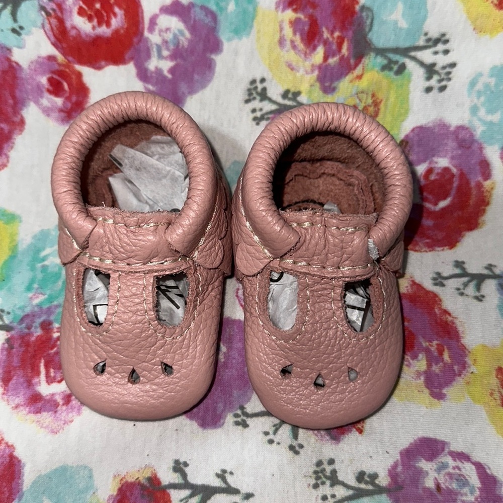 Baby Girl Moccasin-New never worn